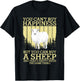 Cute Sheep Design Women Kids Livestock Sheep Lovers T-Shirt - T-Shirt | Black