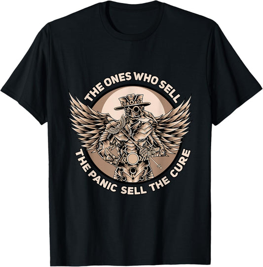 Plague Doctor - Those Who Sell the Panic T-Shirt - T-Shirt | Black
