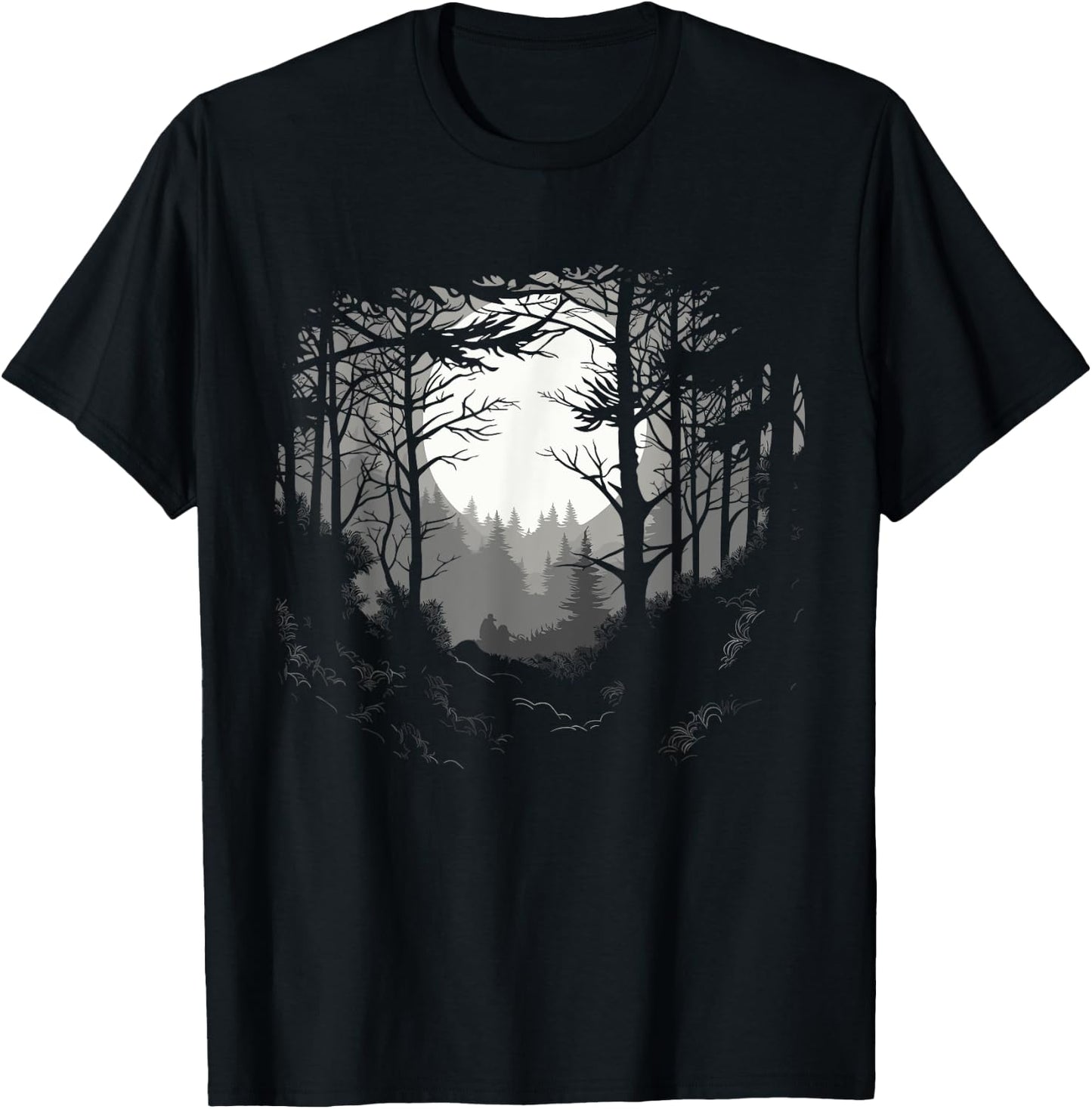 Forest And Nature Pine Tree Men T-Shirt - T-Shirt | Black
