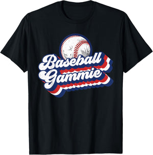 Baseball Gammie Grandma Shirt Mother's Day Gift T-Shirt - T-Shirt | Black