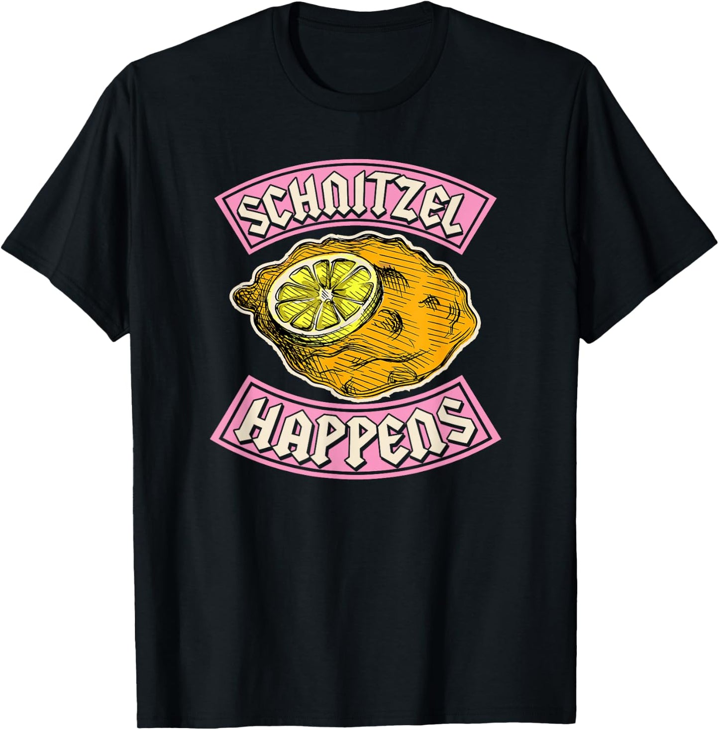 Schnitzel Happens Funny German Pride Joke Oktoberfest Party T-Shirt - T-Shirt | Black