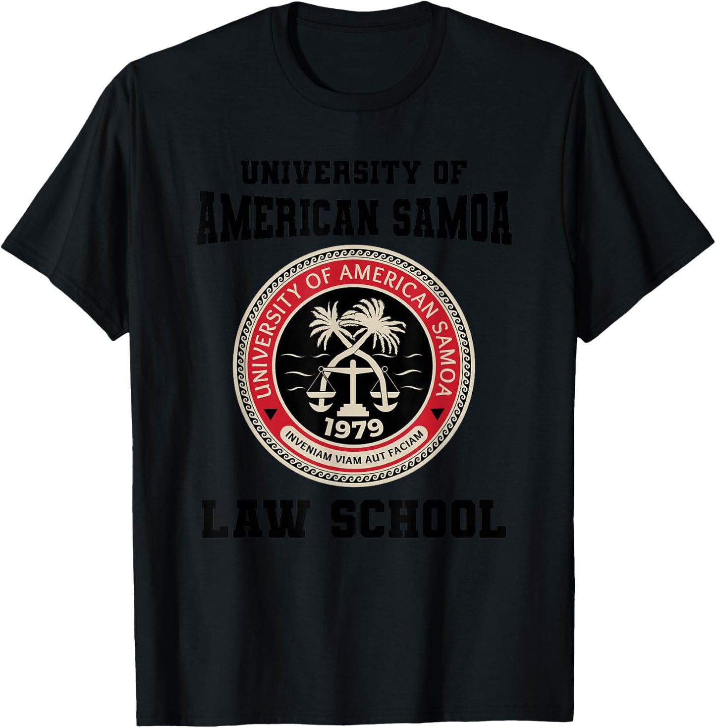 University of American Samoa Law School T-Shirt - T-Shirt | Black