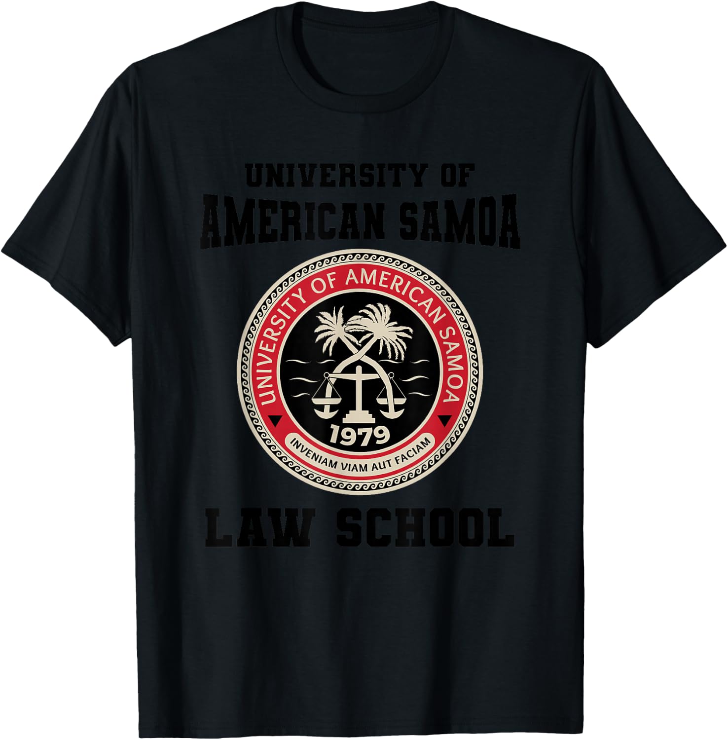 University of American Samoa Law School T-Shirt - T-Shirt | Black