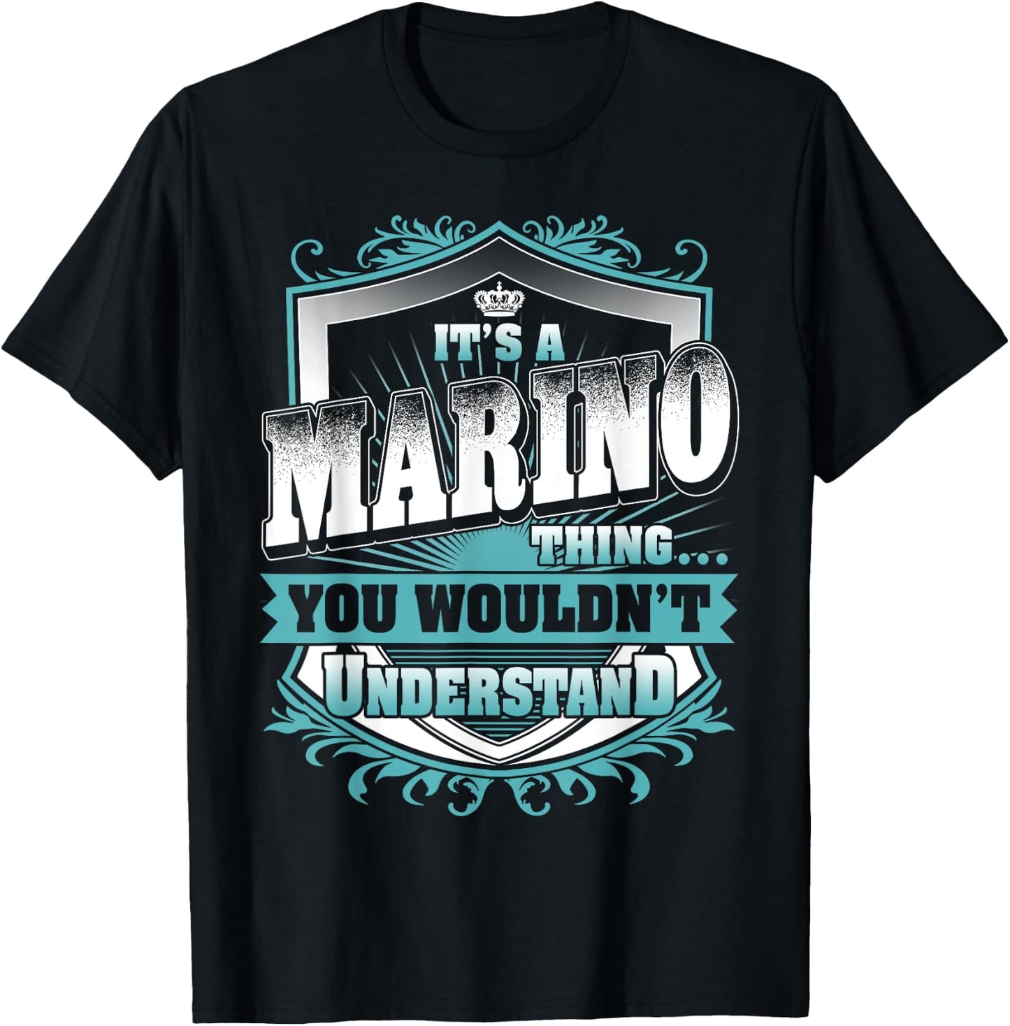 It's A MARINO Thing You Wouldn't Understand Name Vintage T-Shirt - T-Shirt | Black