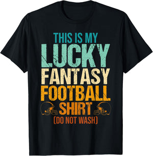 Fantasy Football This Is My Lucky Fantasy Football Men Vinta T-Shirt - T-Shirt | Black
