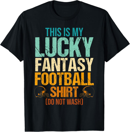 Fantasy Football This Is My Lucky Fantasy Football Men Vinta T-Shirt - T-Shirt | Black