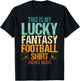 Fantasy Football This Is My Lucky Fantasy Football Men Vinta T-Shirt - T-Shirt | Black