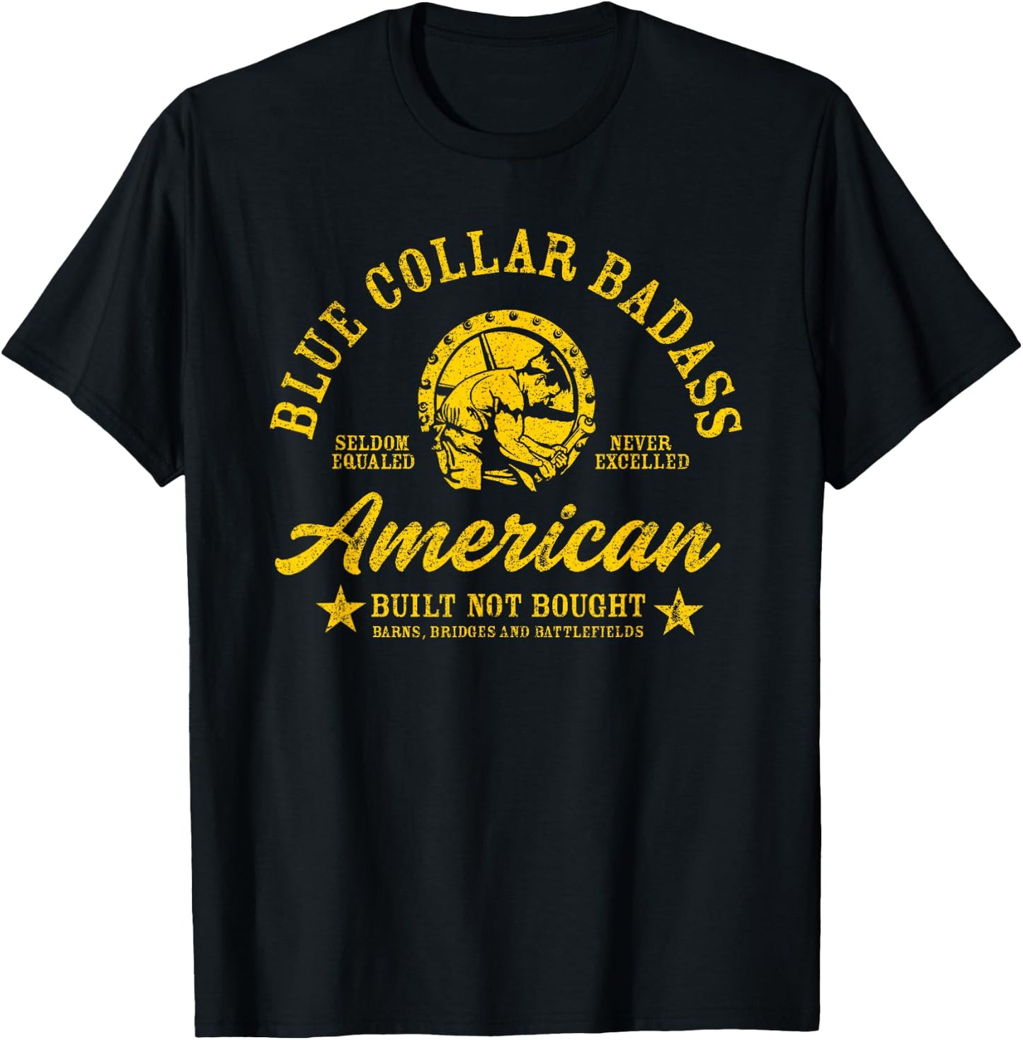 Blue Collar Badass T-Shirt - T-Shirt | Black
