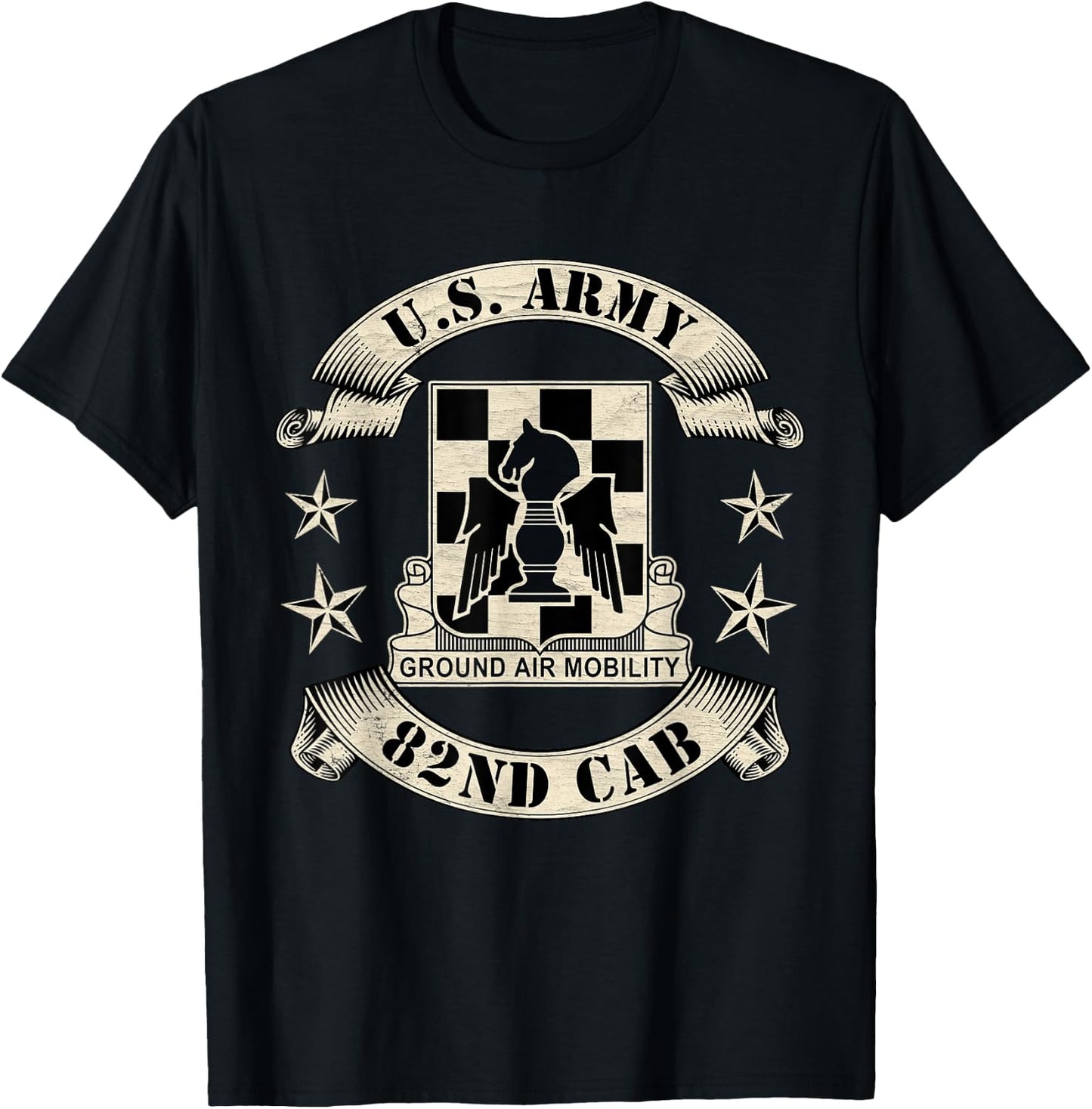 Us Army 82nd Combat Aviation Brigade 82nd CAB Fort Bragg T-Shirt - T-Shirt | Black