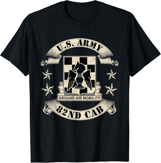Us Army 82nd Combat Aviation Brigade 82nd CAB Fort Bragg T-Shirt - T-Shirt | Black
