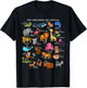 French Animals Alphabet A-Z ABC of the Wildlife T-Shirt - T-Shirt | Black