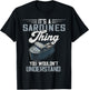 Savory Food Canned Fish Sardine Lover It's A Sardines Thing -Adults Black Size S Short Sleeve Classic Fit Casual Modern Graphic Fish Lovers Fishing Sardine Lover Graphic Novelty T-Shirt - T-Shirt | Black