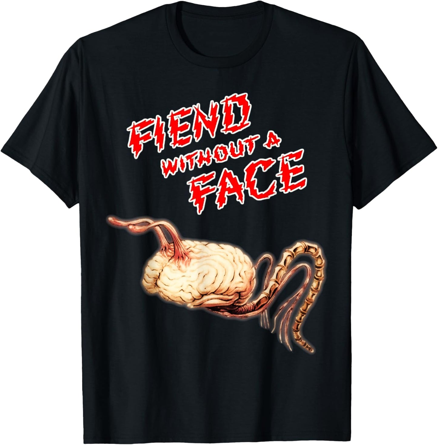 Vintage Horror Monster Fiend Without a Face T-Shirt - T-Shirt | Black