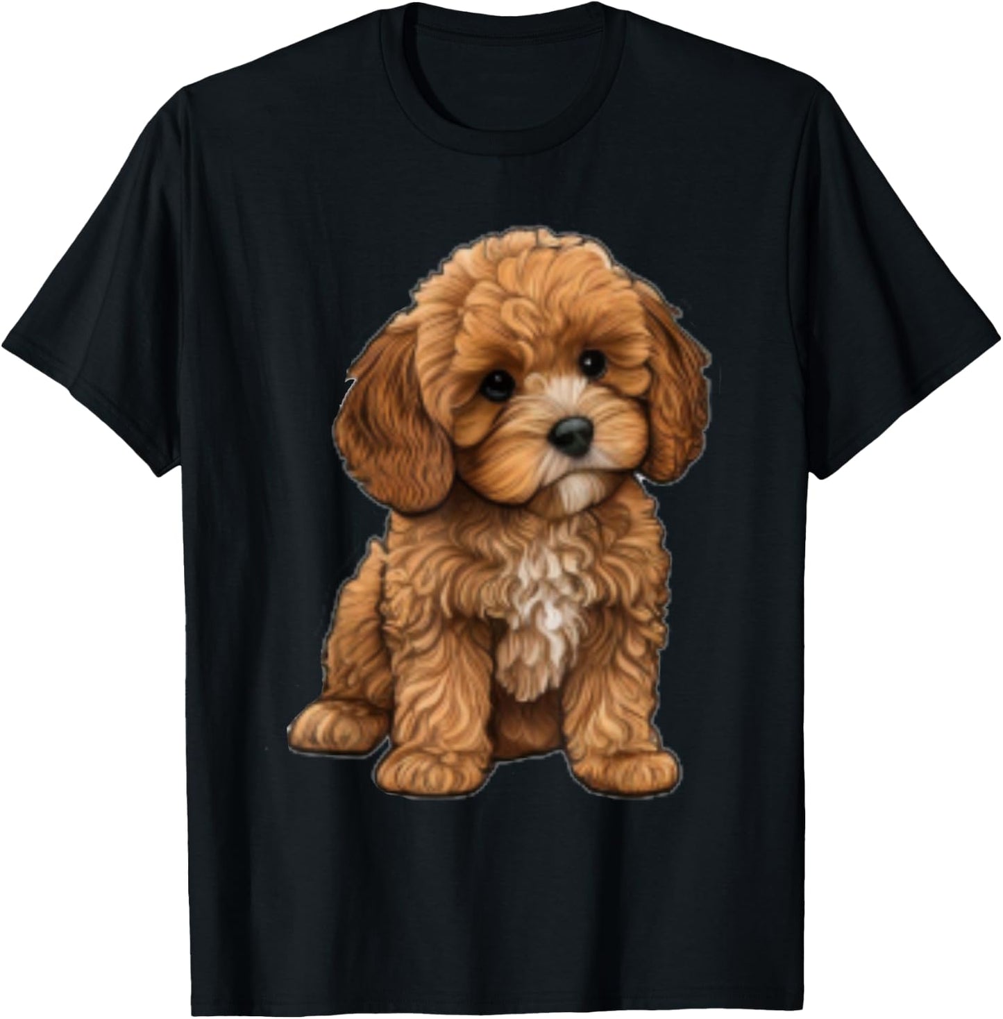 Cavapoo cavoodle cockapoo goldendoodle Pumpkin Thanksgiving T-Shirt - T-Shirt | Black