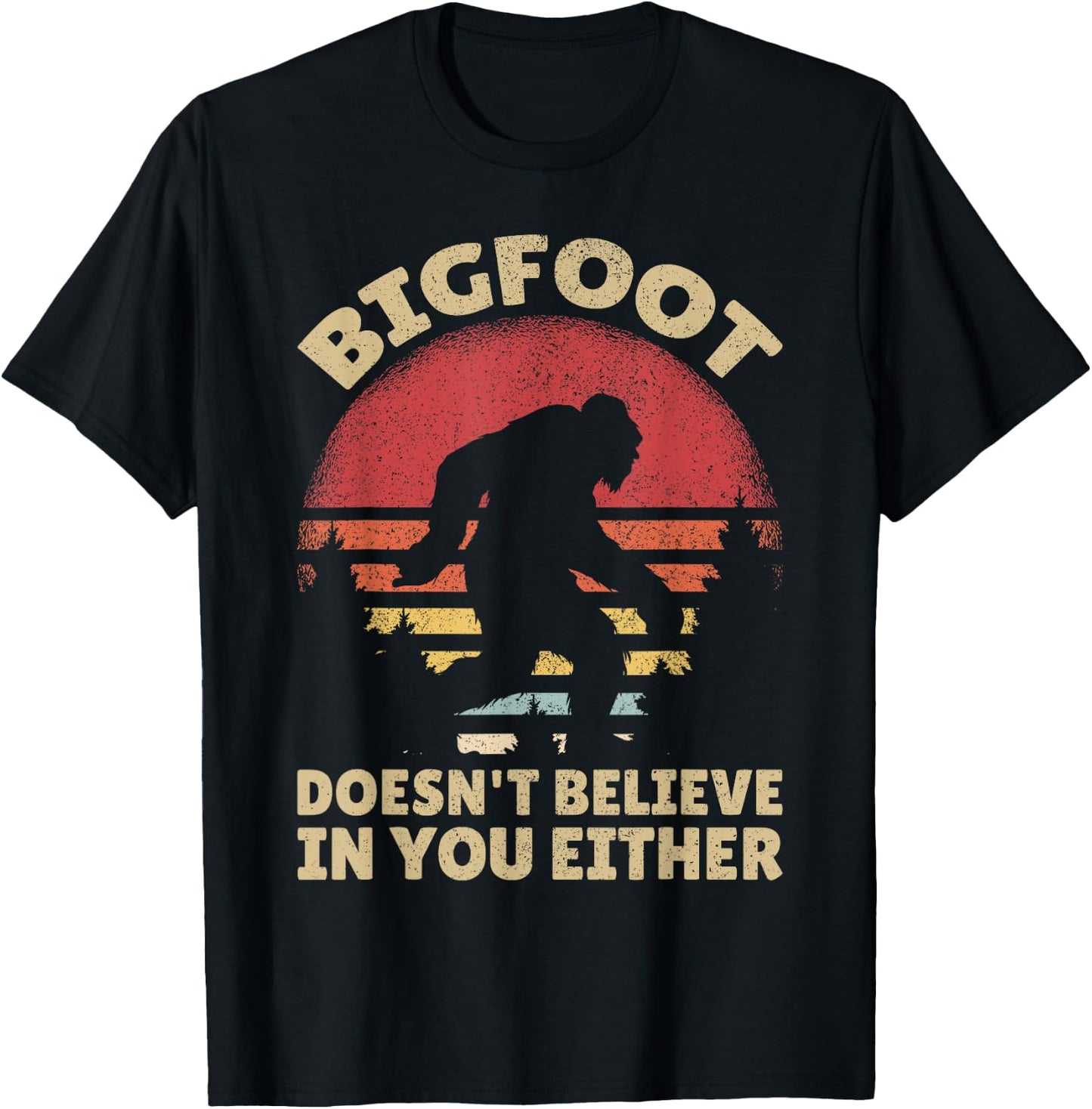 Bigfoot Costume Kids Sasquatch Outfit Big Foot Bigfoot T-Shirt - T-Shirt | Black