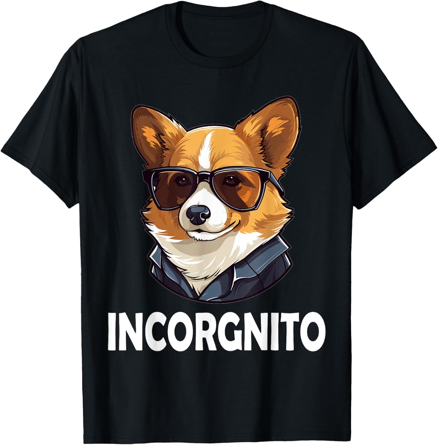 Funny Welsh Corgi with Sunglasses Dog Breed - Incorgnito Women Kids T-Shirt - T-Shirt | Black
