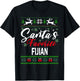 Santas Favorite Fijian Fiji Christmas Ugly Sweater T-Shirt - T-Shirt | Black