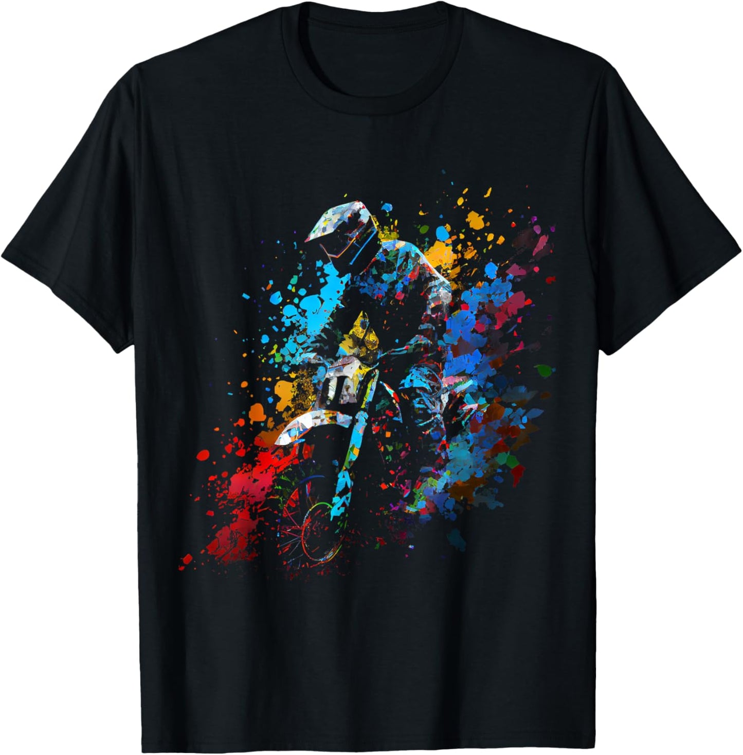 Motocross Enduro Supermoto Bike Dirt Biker Gift T-Shirt - T-Shirt | Black