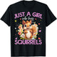 Just A Girl Who Loves Squirrels Girls T-Shirt - T-Shirt | Black