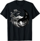 Taoism Symbol on Black and White Nature Taijitu Yin Yang T-Shirt - T-Shirt | Black