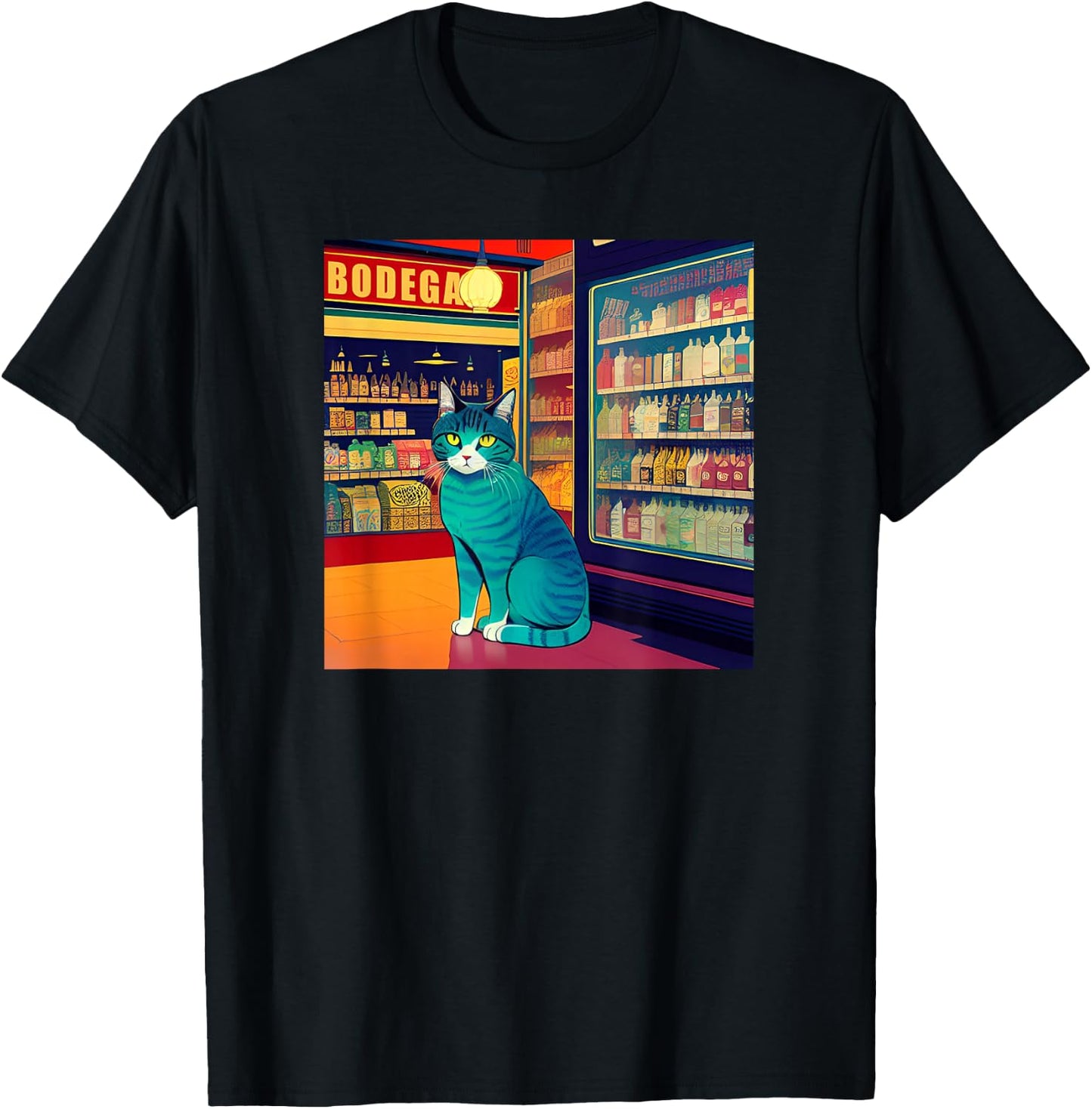 Cool Bodega Cat Meme Store Cat Men Women Kids T-Shirt - T-Shirt | Black
