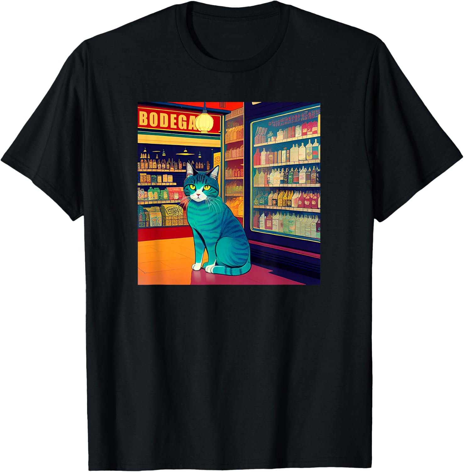 Cool Bodega Cat Meme Store Cat Men Women Kids T-Shirt - T-Shirt | Black