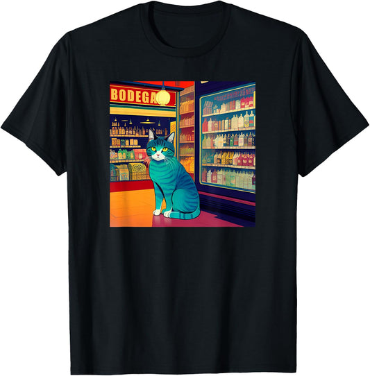 Cool Bodega Cat Meme Store Cat Men Women Kids T-Shirt - T-Shirt | Black