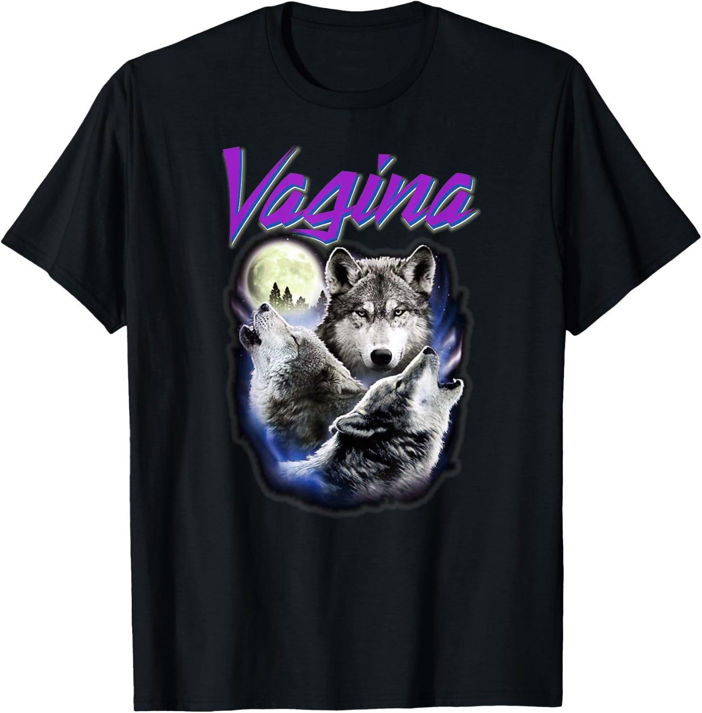 Vagina Wolf T-Shirt - T-Shirt | Black
