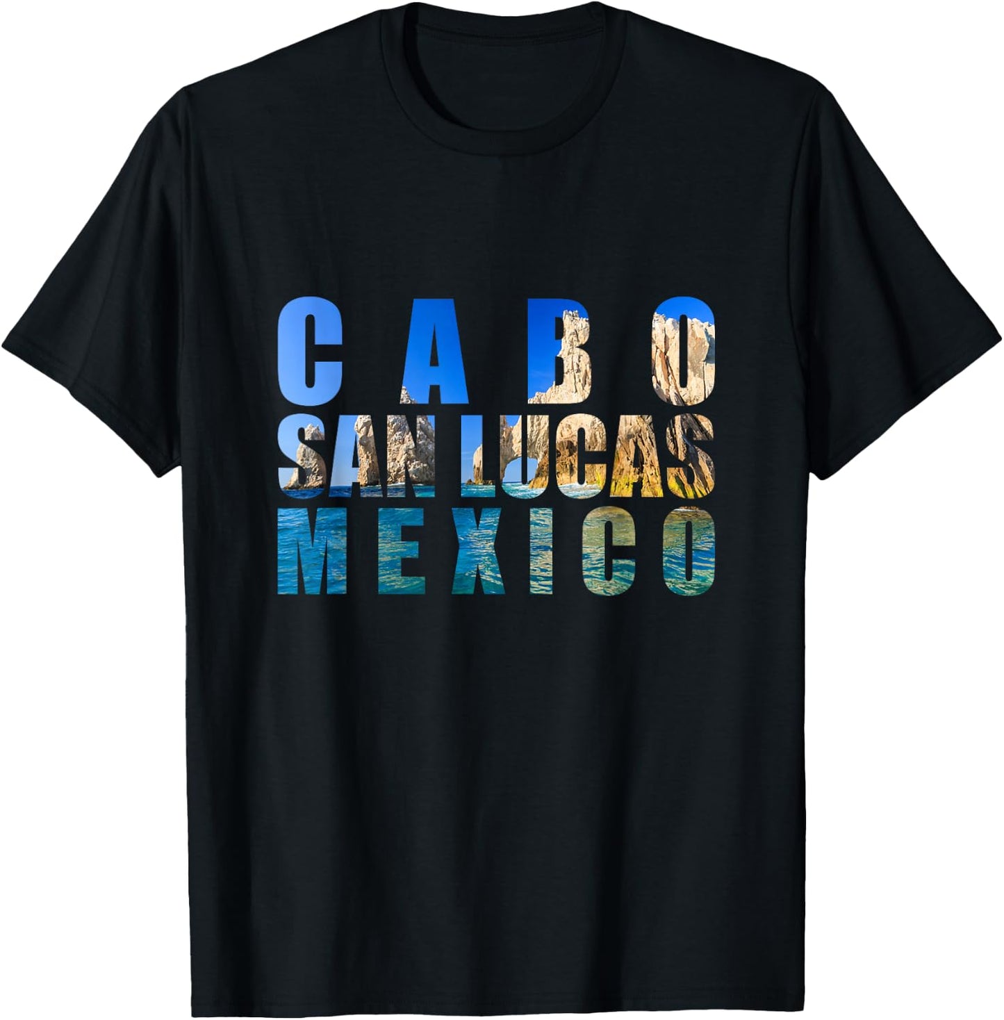 The Arch Of Cabo San Lucas Mexico Vacation Souvenir T-Shirt - T-Shirt | Black