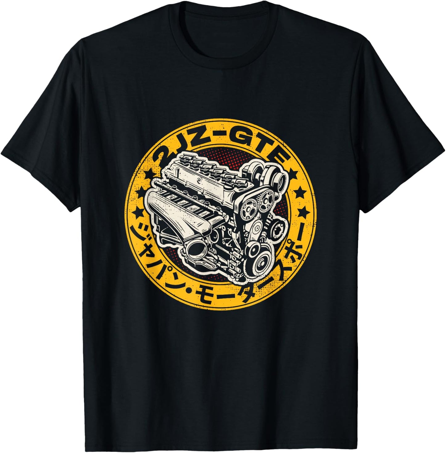 JDM Legend 2JZ GTE Japanese Drag Racing T-Shirt - T-Shirt | Black