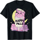 Pastel Goth Kawaii Cute Happy Pills Mothman T-Shirt - T-Shirt | Black