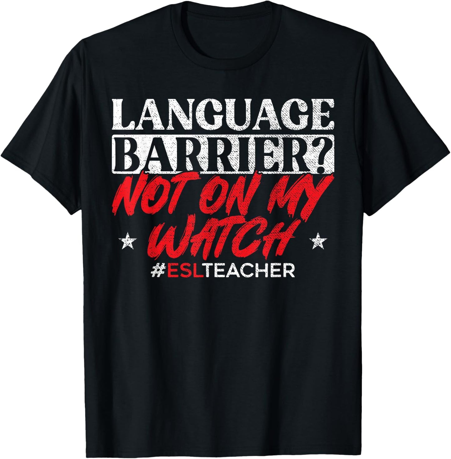 ESL Teacher English Second Language Virtual Online Class Men Women T-Shirt - T-Shirt | Black