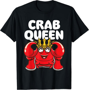 Crab Queen - Animal Whisperer Hunting Fishing Crustaceans T-Shirt - T-Shirt | Black
