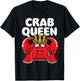 Crab Queen - Animal Whisperer Hunting Fishing Crustaceans T-Shirt - T-Shirt | Black