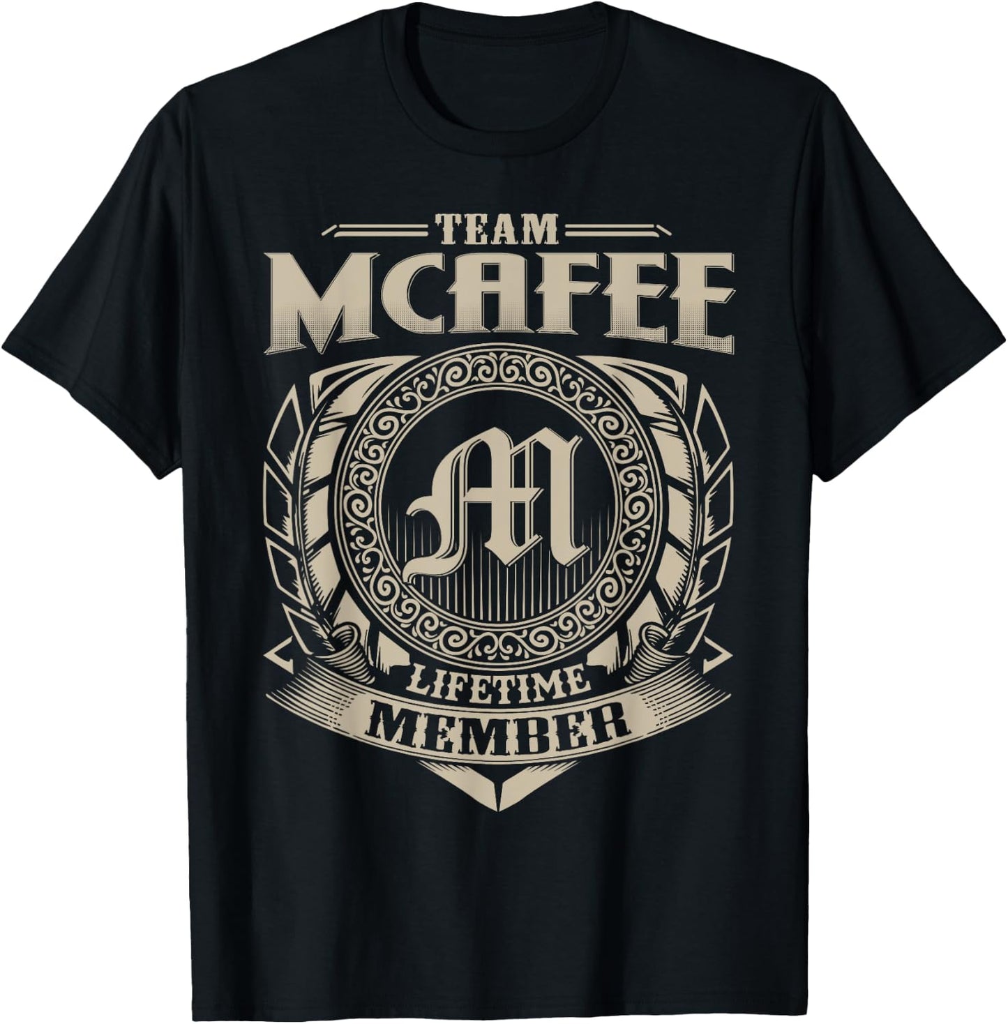 Vintage Classic MCAFEE Family Apparels Team MCAFEE Lifetime Member MCAFEE Name Personalized Vintage T-Shirt - T-Shirt | Black