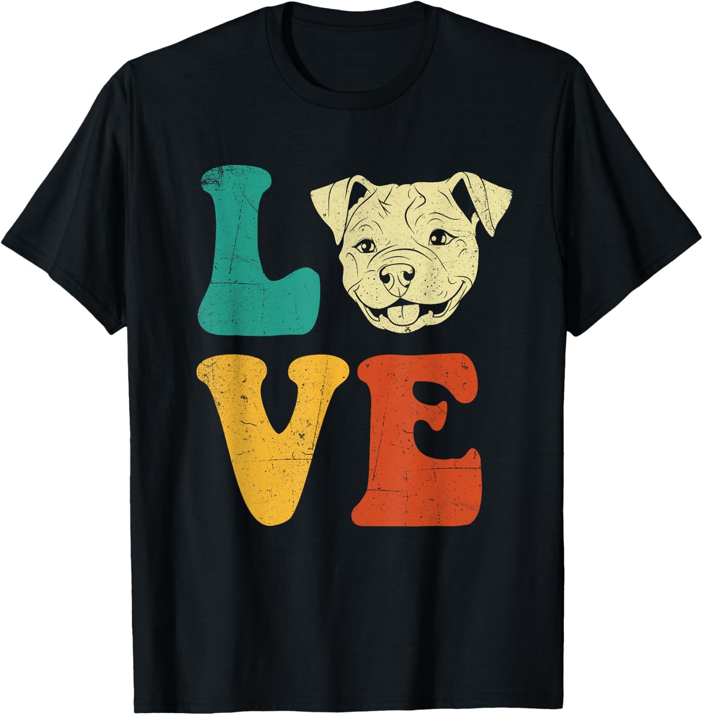 Love Pitbull Terrier Dog Breeder Canine Lover Pet Trainer T-Shirt - T-Shirt | Black