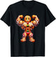 Fitness X-Mas Holiday Bodybuilding Men Women -Adult Black Cartoon Holiday Workout Small T-Shirt - T-Shirt | Black