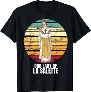 Our Lady Of La Salette Marian Catholic T-Shirt - T-Shirt | Black