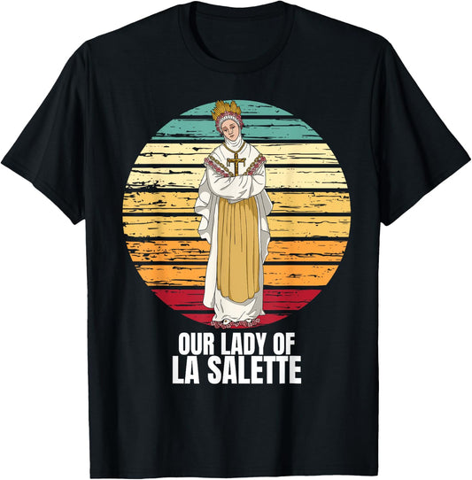Our Lady Of La Salette Marian Catholic T-Shirt - T-Shirt | Black