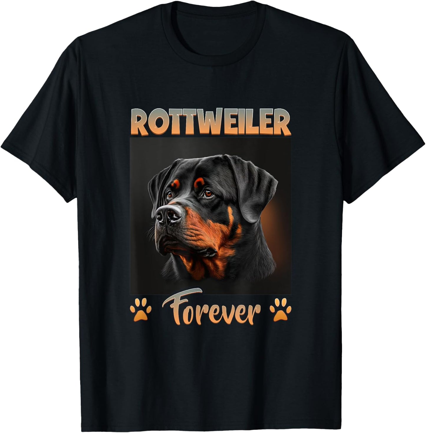 Rottweiler Dog Owner Rottweiler Forever Rottweiler T-Shirt - T-Shirt | Black