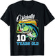 Ofishally 10 Years Old Fisherman 10th Birthday Fishing T-Shirt - T-Shirt | Black