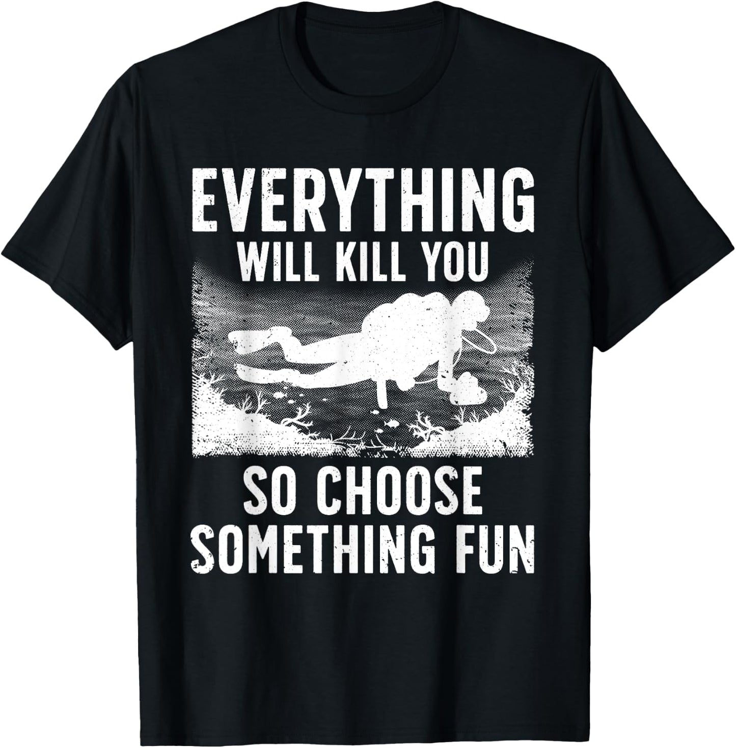 Funny Scuba Diving Women Scuba Diver Spearfishing T-Shirt - T-Shirt | Black