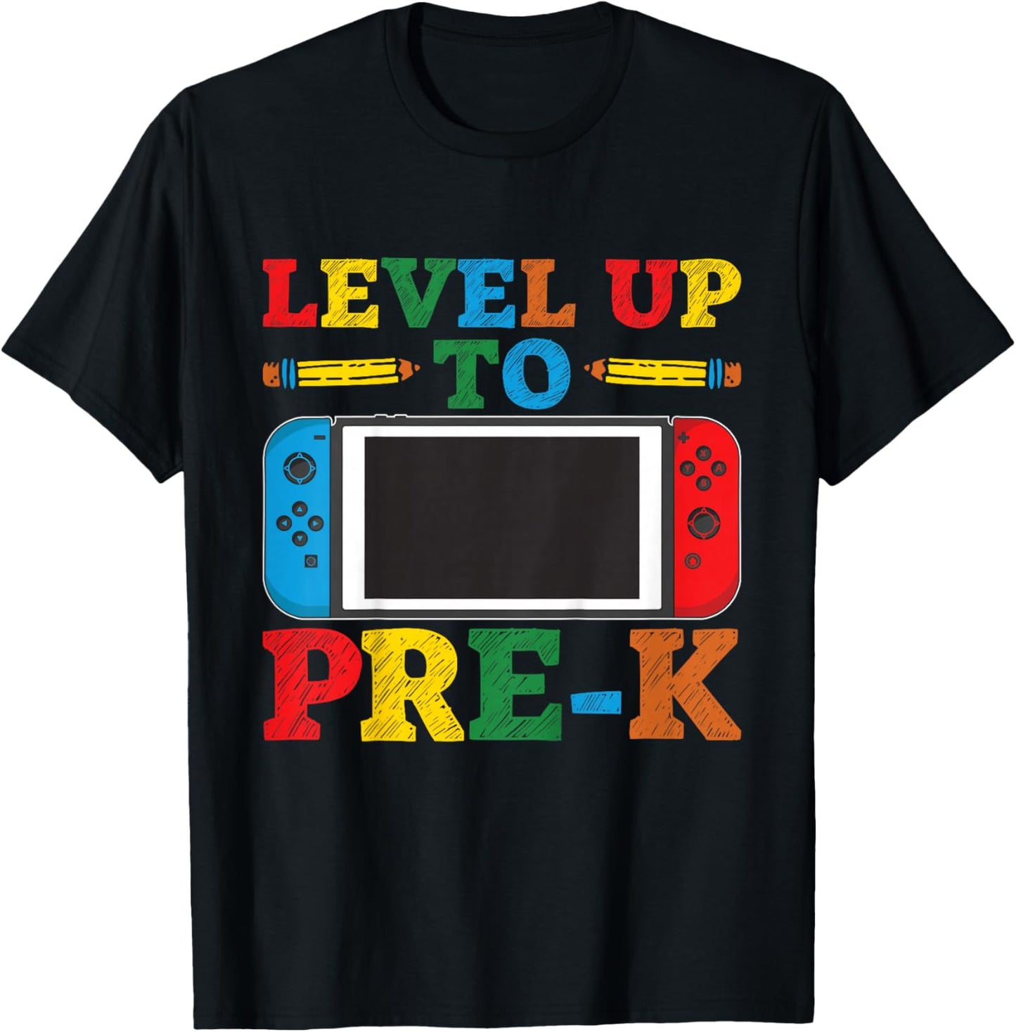 Kids Level Up To Pre-K Back To School 1st Day Of Pre-K Boys T-Shirt - T-Shirt | Black