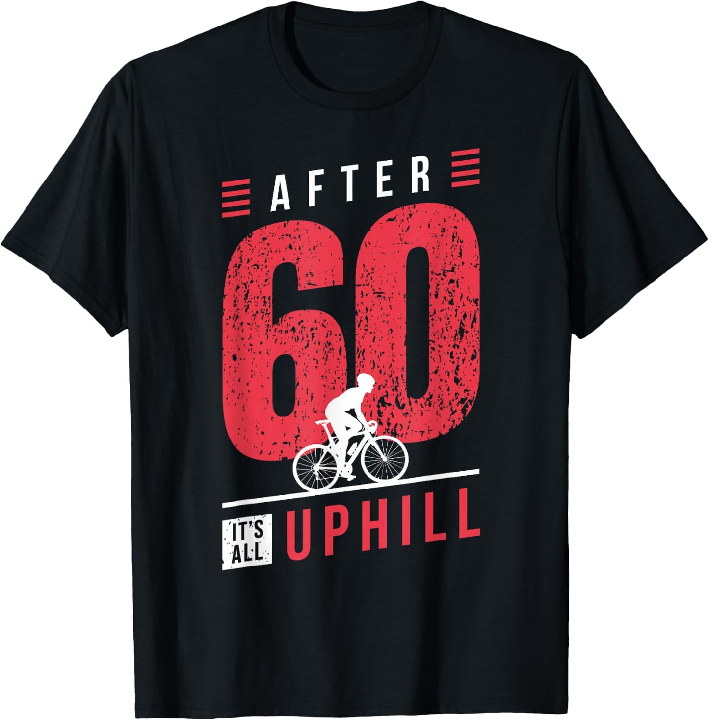 Cyclist 60th Birthday Cycling Dad Bicycle Racer 60 Years T-Shirt - T-Shirt | Black