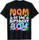 Mom Under Sea Birthday Party Boys Ocean Sea Animals Themed T-Shirt - T-Shirt | Black