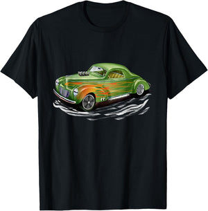 Gasser Hot Rod 1940 Willys Business Coupe Model T-Shirt - T-Shirt | Black