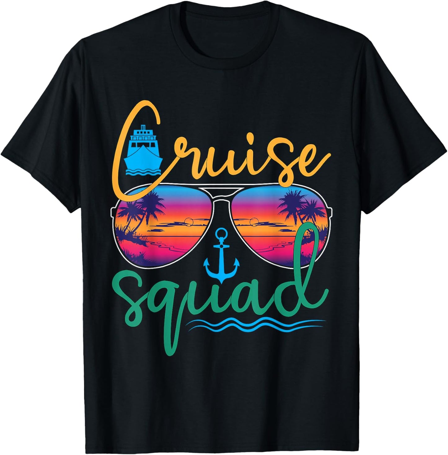 Cruise Squad 2025 Family Vacation Beach Matching Groupe T-Shirt - T-Shirt | Black
