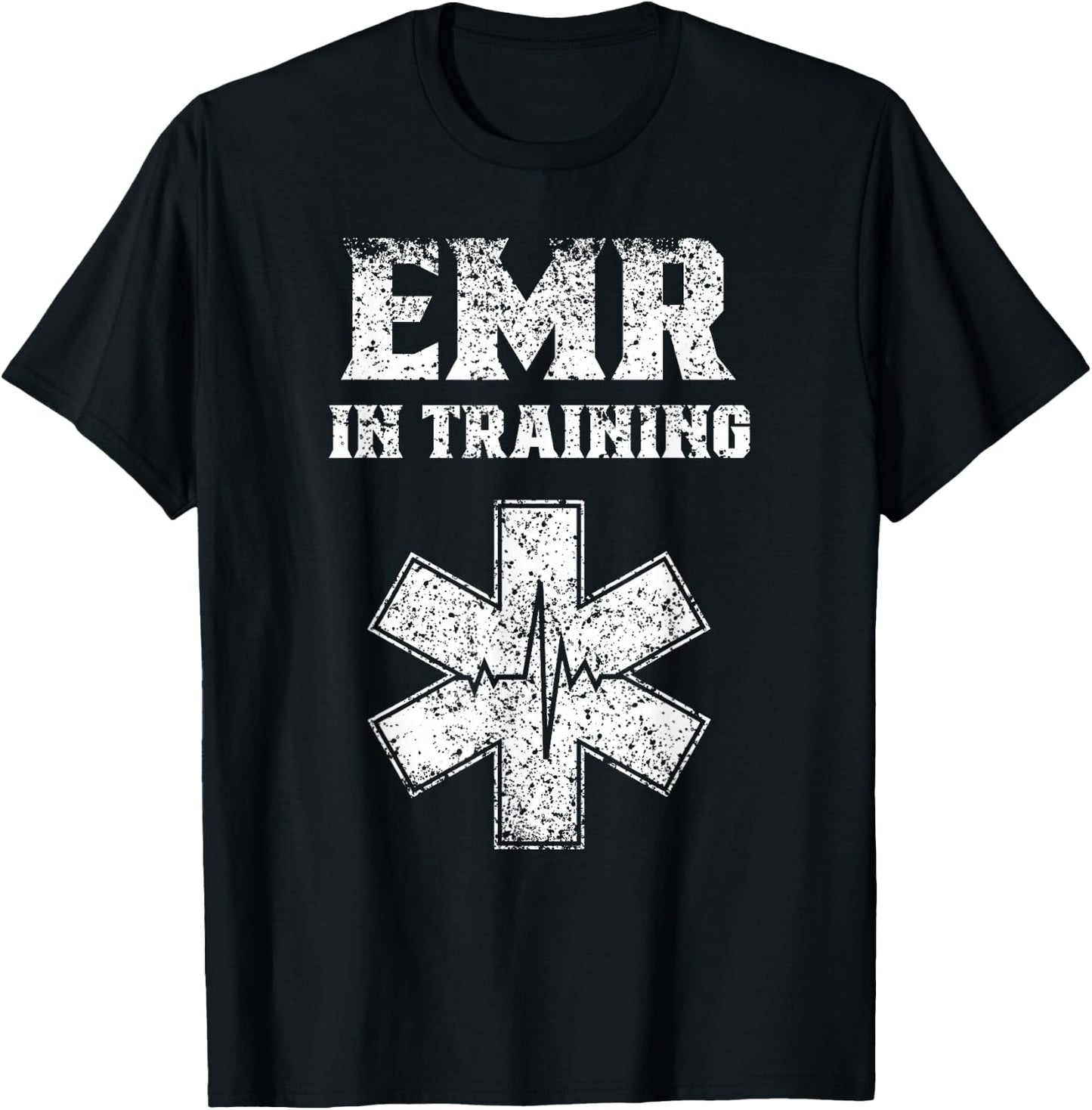 Emergency Medical Responder In Training Emr Emt Ambulance T-Shirt - T-Shirt | Black
