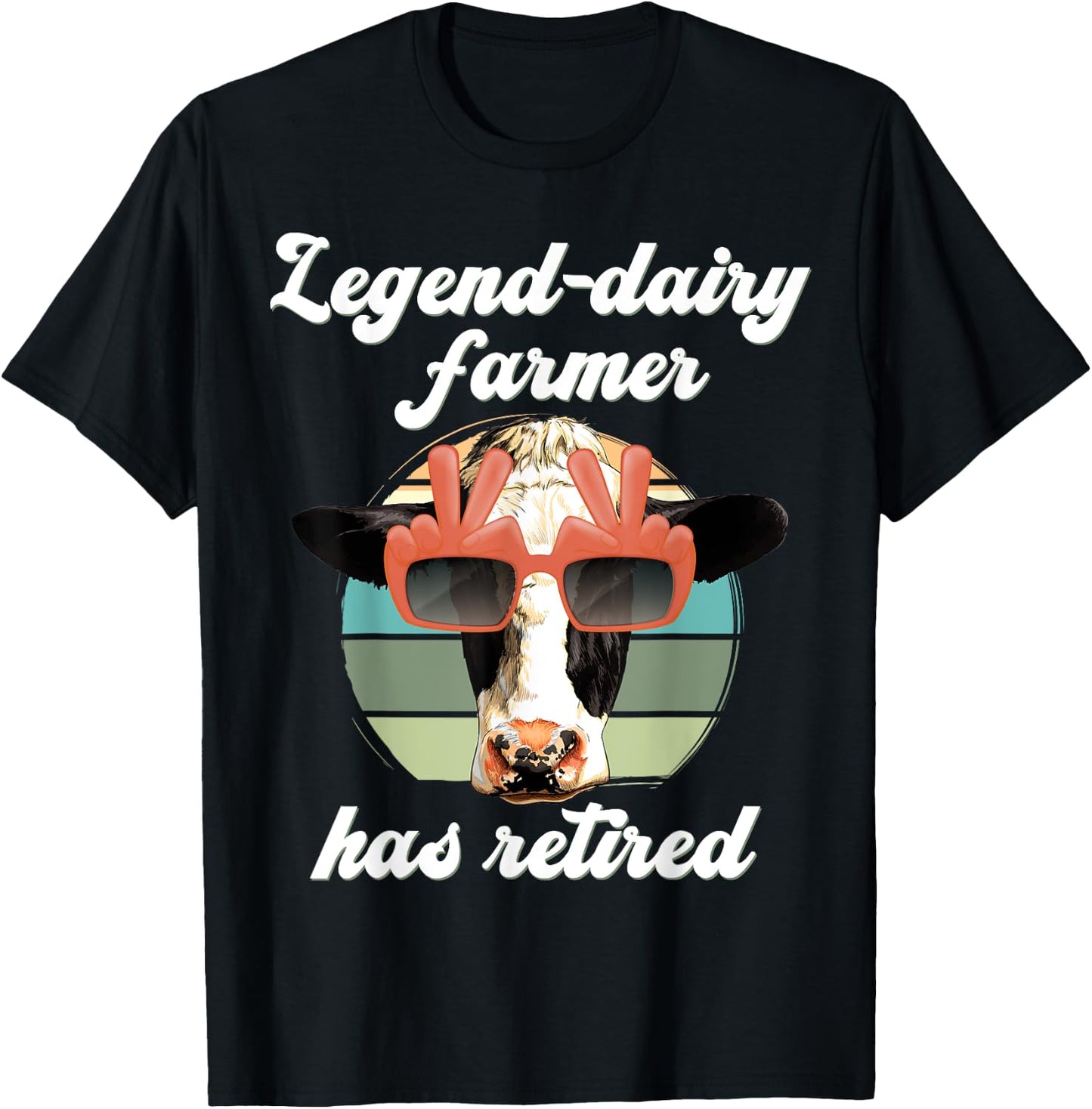 Legend Dairy Farmer has retired, Legendary Farmer Retirement T-Shirt - T-Shirt | Black