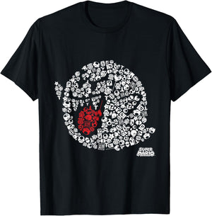 Nintendo Super Mario Iconic Boo Portrait Graphic T-Shirt - T-Shirt | Black